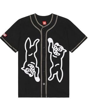 ICECREAM Betts Short Sleeve Button Up Shirt - Black
