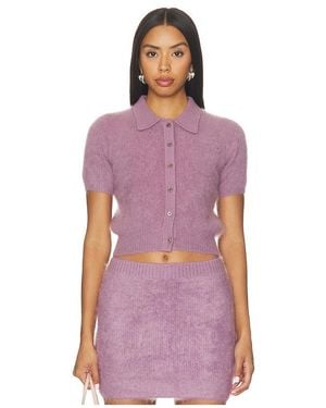 Hevron Juno Cardigan - Purple