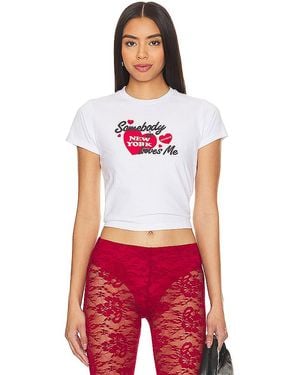 GUIZIO New York Loves Me Tee - Red