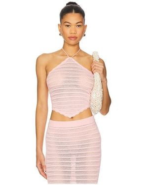 AFRM Estelle Top En Color Rosado Talla (También En M, Xl, Xxl) - Multicolor