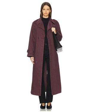 ICON DENIM Snow Trench Coat - Red