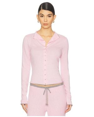 Frankie's Bikinis Leo Knit Cardigan - Pink
