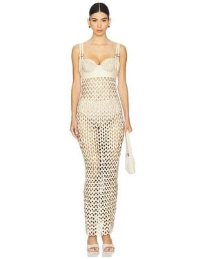 NonChalant Label Vestido Midi En Color Ivory Talla (También En S, Xs) - Blanco