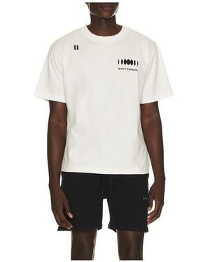 White/space Premium Graphic Tee - Blue