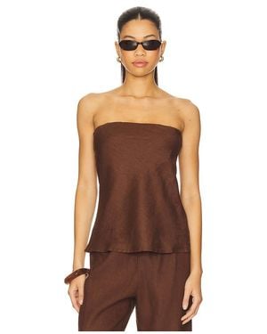 DONNI. X Revolve The Linen Tube Top - Brown