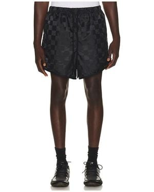 Fear Of God Chequered Gym Short - Black