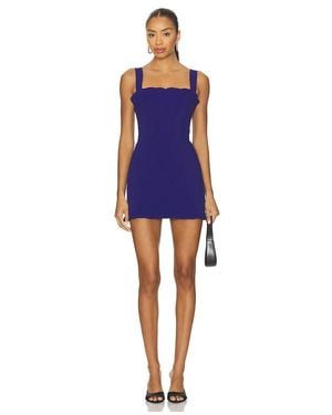 Amanda Uprichard Layana Skort Romper - Blue
