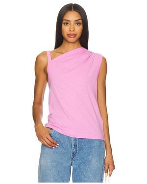 Nation Los Angeles Top Sin Mangas Quin En Color Rosado Talla (También En M, S, Xl/1X, Xs) - Rojo