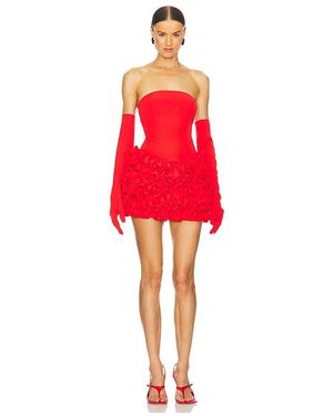 Miscreants Alexis Dress With Gloves - Red
