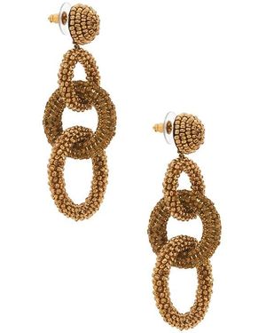 Deepa Gurnani Sienna Earrings - Metallic