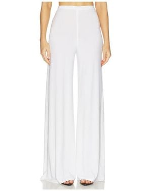 Norma Kamali X Lifestyle Bias Pant - White