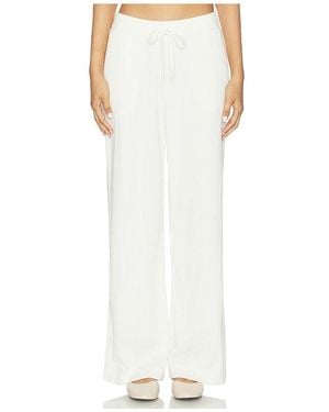 Beyond Yoga Breathe Easy Corduroy Wide Leg Pant - White