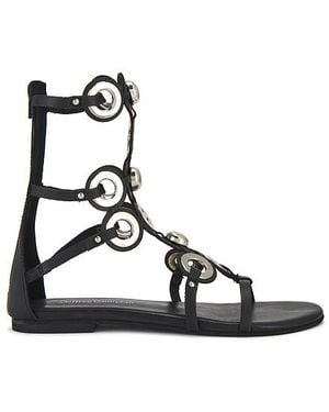 Jeffrey Campbell Sandalias Gladiador Geared En Color Negro Talla En
