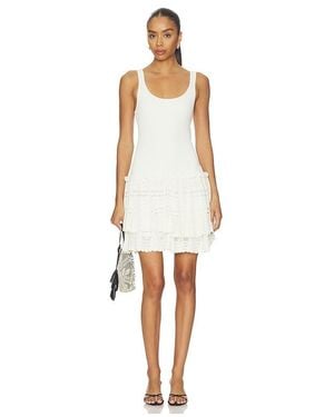Polo Ralph Lauren Viscose Cotton Fit & Flare Dress - White