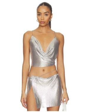 FAE Aura Glomesh Top - Metallic