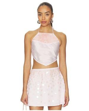 For Love & Lemons Cosmo Top - White