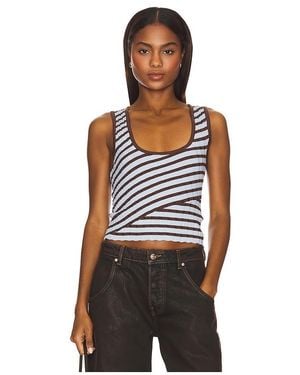 SOVERE Solene Stripe Knit Top - Multicolour