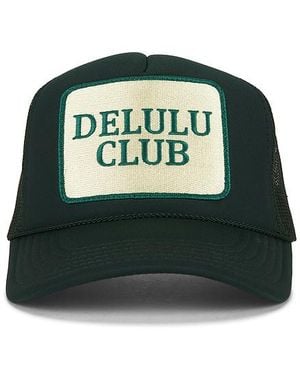 Friday Feelin Delulu Club Trucker Hat - Green
