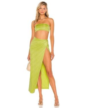 superdown Karolyna Maxi Skirt Set - Yellow
