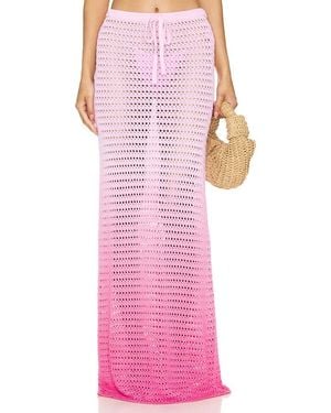 Lovers + Friends Viank Mesh Maxi Skirt - Pink