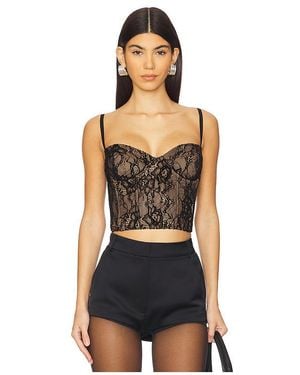 GOOD AMERICAN Lace Bustier - ブラック