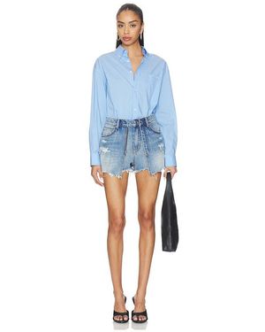 Alexander Wang Kurzoverall Prestyled Button Down Skort - Blau
