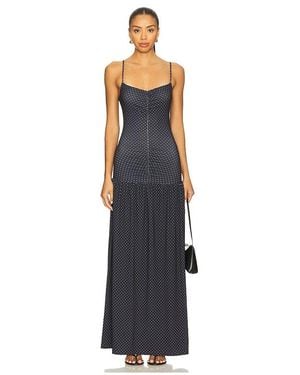 WeWoreWhat Ruched Front Scoop Maxi Dress - Blue