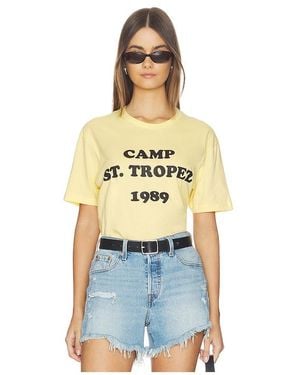 DEPARTURE Camiseta Camp St. Tropez 1989 En Color Amarillo Talla (También En Xs, S, M, Xl) - Azul