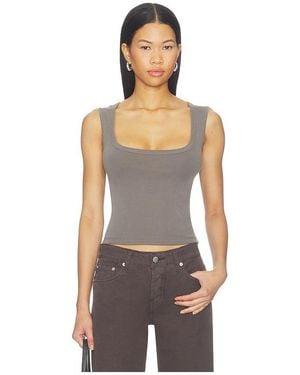 St. Agni Organic Cotton Ballerina Top - Grey