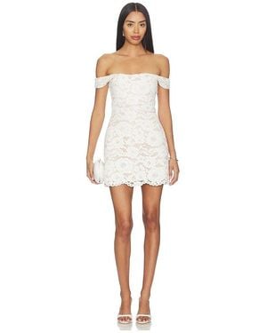 SAU LEE Daphne Lace Dress - White