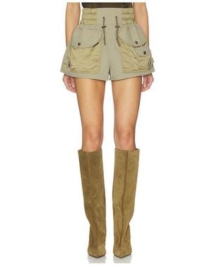 Balmain Shorts Two Pockets Cotton Twill - Grün