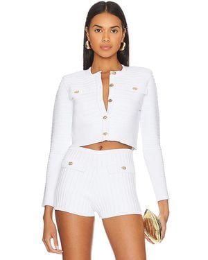 retroféte Cardigan Yolanda - Weiß