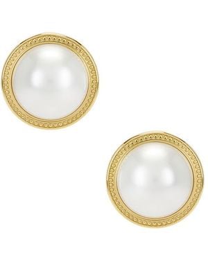 CENDRE Rue Cler Pearl Earrings - Metallic