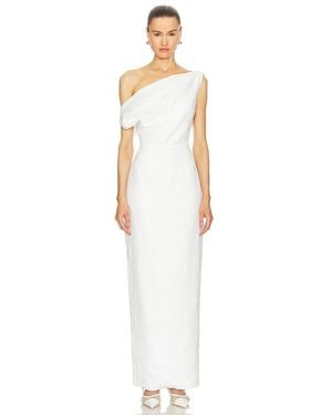 Sans Faff Off The Shoulder Maxi Dress - White