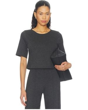 Ripley Rader Ponte Knit Short Sleeve Top - Black
