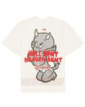 Civil Regime Hell Bent Heaven Sent Oversized Tee - White