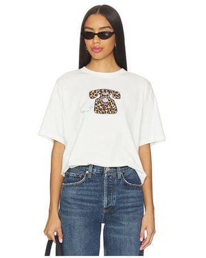 Never Fully Dressed Call Me Boxy T-Shirt - White