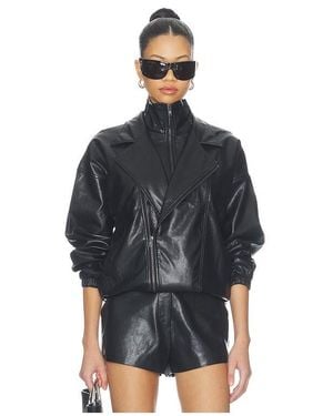 Line & Dot Noir Double Layered Jacket - Blue