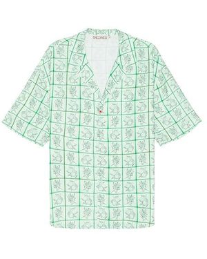 Siedres Colton Resort Collar Short Sleeve Shirt - Green