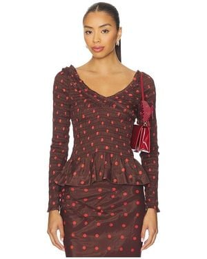 Damson Madder Suri Shirred Blouse