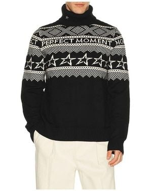 Perfect Moment Fairisle Jumper - Black