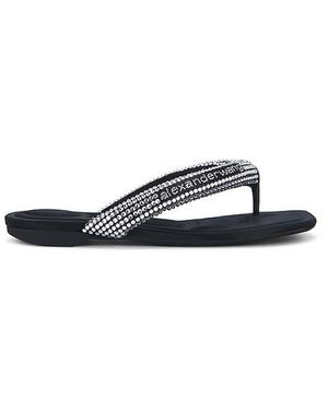 Alexander Wang Sandale Jenna Tubular Flat Thong - Weiß