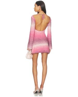 Lovers + Friends Julie Ombre Sequin Mini Dress - Red