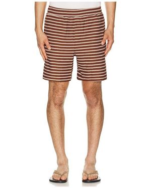 BOUND Stripe Jacquard Shorts - Red