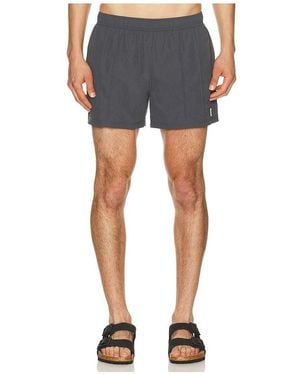 AUTO-REPLY 4 Vertical Pintuck Sebastian Swim Trunk - Blue