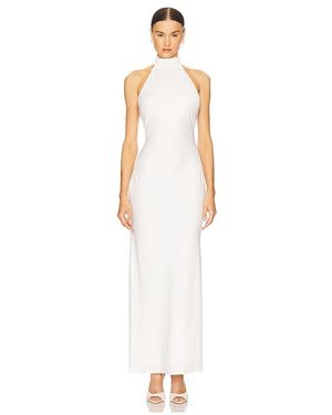 Misha X Revolve Evianna Satin Gown - White