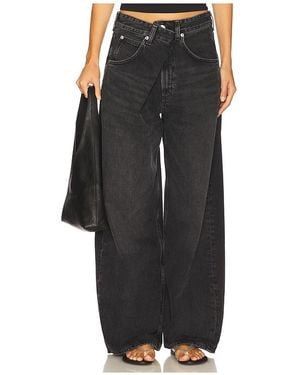 Agolde Vana Wide Leg Jeans - Black
