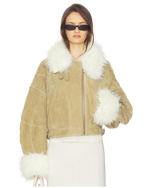 Vaillant Lederjacke Aviator - Natur