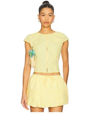 Amanda Uprichard Oberteil Pinto - Gelb