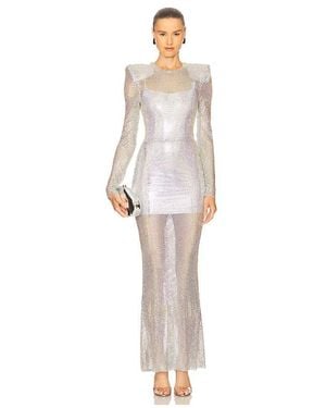 Zhivago Shimmer Gown - White